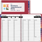 Load image into Gallery viewer, 2026 Appointment Book & Planner 8.5 x 11 inch Large Maroon Tabbed Daily Hourly Weekly Planner Schedule Book 15 Minute time Slots Business & Personal Planner Jan 2026 Dec 2026