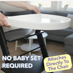 Load image into Gallery viewer, High Chair Tray for Stokke Tripp Trapp White No Baby Set Needed. Suction Surface Snap on BPA Free
