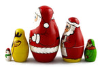 Load image into Gallery viewer, Matryoshka Babuska Russian Nesting Wooden Doll Christmas Story Santa 5 Pcs
