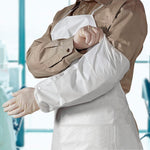 Load image into Gallery viewer, White Disposable Aprons for Adults 28x36 Inch Pack of 10 Large Size 60 GSM