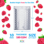 Load image into Gallery viewer, Thermal Bubble Mailer 6.5 x 10.5 Inch Pack of 10 Metallic Bubble Envelopes Foil Insulated Mailers for Cold Shipping Padded Envelopes Waterproof. Cold Insulated Shipping Bags
