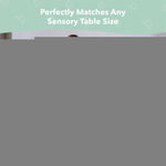 Load image into Gallery viewer, Wooden Step Stool for Kids and Toddlers – Set of 2 – Black – Extendable Legs Kids Chair – Sensory Table Seat – Children's Round Sitting Furniture with Leveling Feet and Anti Slip Pads