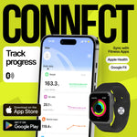 Load image into Gallery viewer, 25 Metrics Black Digital Bathroom Smart Scale with BMI Body Fat Muscle Mass Bluetooth Apple Health Compatible Scales Digital Weight Composition Scale & Body Fat Mass Up to 400lb 180 kg