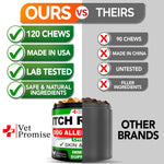 Load image into Gallery viewer, Dog Allergy Chews Itch Relief for Dogs Dog Allergy Relief Anti Itch for Dogs Dog Itchy Skin Treatment Dog Allergy Support Hot Spots Immune Health Supplement Made in USA 120 Treats