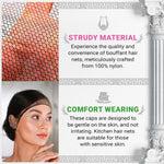 Load image into Gallery viewer, Black Disposable Hair Net 28 Inch 100 Pack Micro Nylon Bouffant Hair Nets. Bouffant Caps Disposable with Elastic Edge Stretchable Hairnets for Foodservice Industrial Use