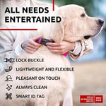 Load image into Gallery viewer, Waterproof Dog Collar Adjustable All Sizes Breakaway Buckle & QR Tag Pink