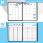 Load image into Gallery viewer, 2026 Appointment Book Planner 8.5 x 11 inch Large Blue Tabbed Daily Hourly Weekly Planner Schedule Book 15 Minute time Slots Business & Personal Planner Jan 2026 Dec 2026