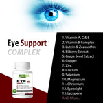 Load image into Gallery viewer, Areds 2 Eye Health Plus w Copper Vitamin A B C E Lutein & Zeaxanthin Quercetin Zinc Bilberry Extract Biotin Sight Care Dryness Strain Night Vision Supplement for Adults 60 capsule