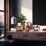 Load image into Gallery viewer, 12 Pack Wood Place Card Holder Small Place Card Holders for Table Brown Table Number Holders for Wedding Table Sign Holders Picture Wooden Photo Holders for Tables Mini Place Card Stands