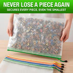 Load image into Gallery viewer, 5 Pack A3 Mesh Storage Bags with Zipper for Board Games Puzzles Mesh Bag with Zipper Plastic Mesh Zipper Pouch Document Bag Large Zip Pouch Board Game Storage Bags Waterproof Zipper Pouch