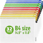 Load image into Gallery viewer, 32 Pack Large Mesh Zipper Pouch B4 12x15in Game Bags for Puzzle and Toy Storage Bags Board Game Storage Zip Plastic Mesh Bags for Toys & Playroom Organization and Storage Zippered Pouches Folder