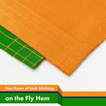 Load image into Gallery viewer, G128 10 Pack: India (Indian) Flag 3x5 feet Printed 150D Indoor/Outdoor, Vibrant Colors, Brass Grommets, Quality Polyester, Much Thicker More Durable Than 100D 75D Polyester