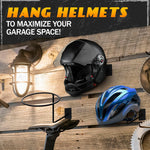 Load image into Gallery viewer, 3Pcs Wall Hat Holder Helmet Stand Black Metal Baseball Hat Organizer Hat Rack Helmet Holder Wall Mount Closet Storage Wig Stand Home Organization Motorcycle Helmet Accessories Cowboy Hat Rack