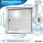 Load image into Gallery viewer, Access Panel for Drywall with Key Lock 10x10 inch Metal Door with a 1.2 mm Thick Frame Wall Hole Cover Access Door Plumbing Access Panel for Drywall Heavy Durable White