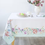 Load image into Gallery viewer, Watercolor Easter Bunny Rectangle Easter Tablecloth Non Iron Stain Resistant