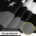 Load image into Gallery viewer, Thin Gray Line American Flag 3x5 Ft 5Pack Printed 150D Polyester By G128