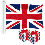 Load image into Gallery viewer, UK Great Britain Flag 3x5 Ft 10Pack 150D Printed Polyester By G128