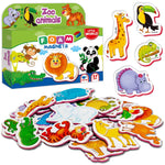 Load image into Gallery viewer, 27 Fridge Magnets for Toddlers 13 years Zoo Animals Foam Magnets for Kids