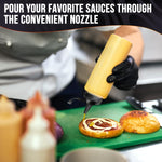 Load image into Gallery viewer, 6 Pcs Condiment Squeeze Bottles for Sauces 12 oz – Squirt Bottles for Liquids Refillable Leak Proof Easy to Fill Durable and Convenient Salad Dressing Dispenser Dressing Mustard Ketchup Bottle