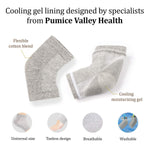 Load image into Gallery viewer, Pumice Stone for Feet & Moisturizing Heel Sleeves Natural Lava Foot Stone Callus Removing Set Cracked Heel Treatment Foot Care Kit for Dry Cracked Feet Body Hands