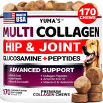 Load image into Gallery viewer, Collagen for Dogs Hip and Joint Supplement Skin and Coat 170 Soft Chews