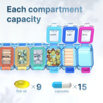 Load image into Gallery viewer, Weekly Medicine Pill Organizer Waterproof 7 Day Large Pill Box Daily Pill Case
