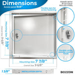 Load image into Gallery viewer, Access Panel for Drywall with Key Lock 8 x 8 inch Metal Door with a 1.2 mm Thick Frame Wall Hole Cover Access Door Plumbing Access Panel for Drywall Heavy Durable White