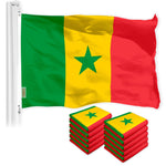 Load image into Gallery viewer, Senegal Senegalese Flag 3x5 Ft 10Pack 150D Printed Polyester By G128