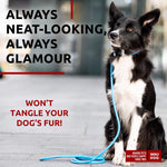 Load image into Gallery viewer, WAUDOG Rolled Leather Dog Leash 4Ft * 0.4 in for Small Medium and Large Dogs Heavy Duty Leather Puppy Leash for Outdoor Walking Running Training Strong Dog Leashes for Large Breed Dogs (Blue)