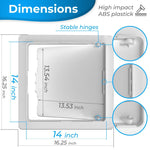 Load image into Gallery viewer, Access Panel for Drywall 14x14 inch Wall Hole Cover Access Door Plastic White