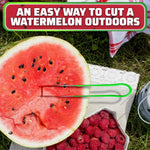 Load image into Gallery viewer, Watermelon Slicer Cutter Tool – Durable Stainless Steel Blade Watermelon Cutter with Ergonomic Handle Slice or Cube Cantaloupe & Honeydew Quick Mess Free Prep for Summer Snacks Parties & BBQs