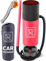Load image into Gallery viewer, Pink Hookah Set With Everything Premium Portable Hookah Set With Everything And Case