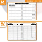 Load image into Gallery viewer, 2025 Appointment Book & Planner 8.5 x 11 inches Large Tabbed Daily Hourly Weekly Planner Calendar & Schedule Book 15 Minute time Slots Business & Personal Planner Jan 2025 Dec 2025 Yellow