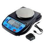 Load image into Gallery viewer, Ounce Carat and Gram Scale 0.01g Accuracy Electronic Scale Science Digital Scale Lab Balance LCD 600g Capacity USB Charger and AC DC Adapter Included
