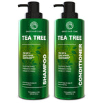 Load image into Gallery viewer, Tea Tree Shampoo and Conditioner Set Sulfate Free 14 Fl Oz Set of 2 Anti Dandruff Hair Care for Men and Women Cleansing Formula for Itchy Scalp and Oil Control