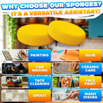 Load image into Gallery viewer, 12 Pcs Pottery Sponges for Clay – 2.8 x1 Pottery Sponge for Painting Car Waxing Washing Dishes & Ceramic Care Tack Sponges for Cleaning Leather – Durable Texture for Efficient Sculpting & Cleanup