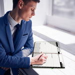 Load image into Gallery viewer, 2025 2026 HARDCOVER Leather Planner Weekly & Monthly 8.5x11 Inches Academic Planner Business Personal or Student Pen Holder Thick Paper July 2025 June 2026 (Olive Green)