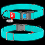 Load image into Gallery viewer, Waterproof Dog Collar Heavy Duty Adjustable for Medium Dogs M Size Glow in Dark