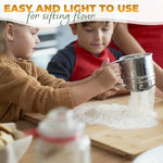 Load image into Gallery viewer, 5 Cup Flour Sifter for Baking – Large Capacity Flour Sifter Stainless Steel (5.1 x 5.1 ) with Double Mesh – One Hand Operation Designed for Quick & Easy Sifting