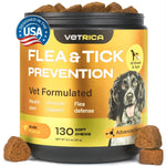 Load image into Gallery viewer, Flea and Tick Prevention for Dogs Dog Flea Treatment Chews Immune Support Flea and Tick Chewables for Dogs Dog Flea & Tick Control Supplement All Breeds & Ages Vet Formulated Soft Treats