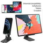 Load image into Gallery viewer, Adjustable Universal Tablet Stand Desktop Holder Mount Mobile Phone iPad iPhone