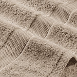 Load image into Gallery viewer, White Classic Taupe Washcloths Set 12 Pack for Body and Face Towel 12x12 Inch Cotton Wash Cloths Bulk Spa Fingertip Wash Clothes Soft Absorbent Gym Towels