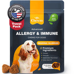 Load image into Gallery viewer, Travel Pack Seasonal Environmental Canine Allergies Support Chews Itch Relief