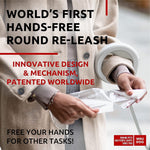 Load image into Gallery viewer, White Hands Free Retractable Dog Leash for Small Medium and Large Dogs 9.5 Ft