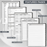 Load image into Gallery viewer, 2026 Appointment Book Planner 6.5 x 8.5 inch Large Black Tabbed Daily Hourly Weekly Planner Schedule Book 30 Minute time Slots Business & Personal Planner Jan 2026 Dec 2026