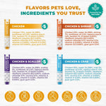 Load image into Gallery viewer, Creamy Lickable Cat Treats Wet Squeeze Tubes 20 Sticks Chicken Mix Liquid Cat Snacks Skin & Coat Care Multivitamin Treats for Cats & Small Dogs Lick Up