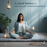 Load image into Gallery viewer, The Fine Living Co. Elegant Silver Incense Burner Holder Set of 2 Perfect for Relaxation Meditation Home Fragrance Aromatherapy Yoga Zen Atmosphere Home Decor