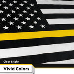 Load image into Gallery viewer, Thin Yellow Line American Flag 3x5 Ft 2Pack Printed 150D Polyester