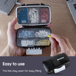 Load image into Gallery viewer, Travel Pill Organizer Moisture Proof Pill Box Daily Medicine Holder 2 Layers