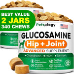 Load image into Gallery viewer, Glucosamine for Dogs 340 Mobility Chews 2-Pack Hip & Joint Chondroitin & MSM